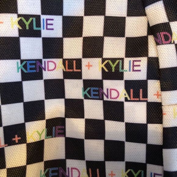 🎉HP🎉 KENDALL + KYLIE - NWOT - Mini Backpack in Black & WHITE Logo Check. - Picture 5 of 14